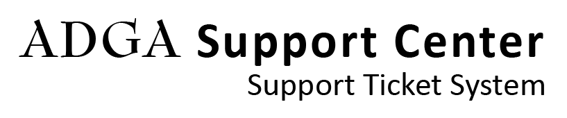 ADGA Support Center